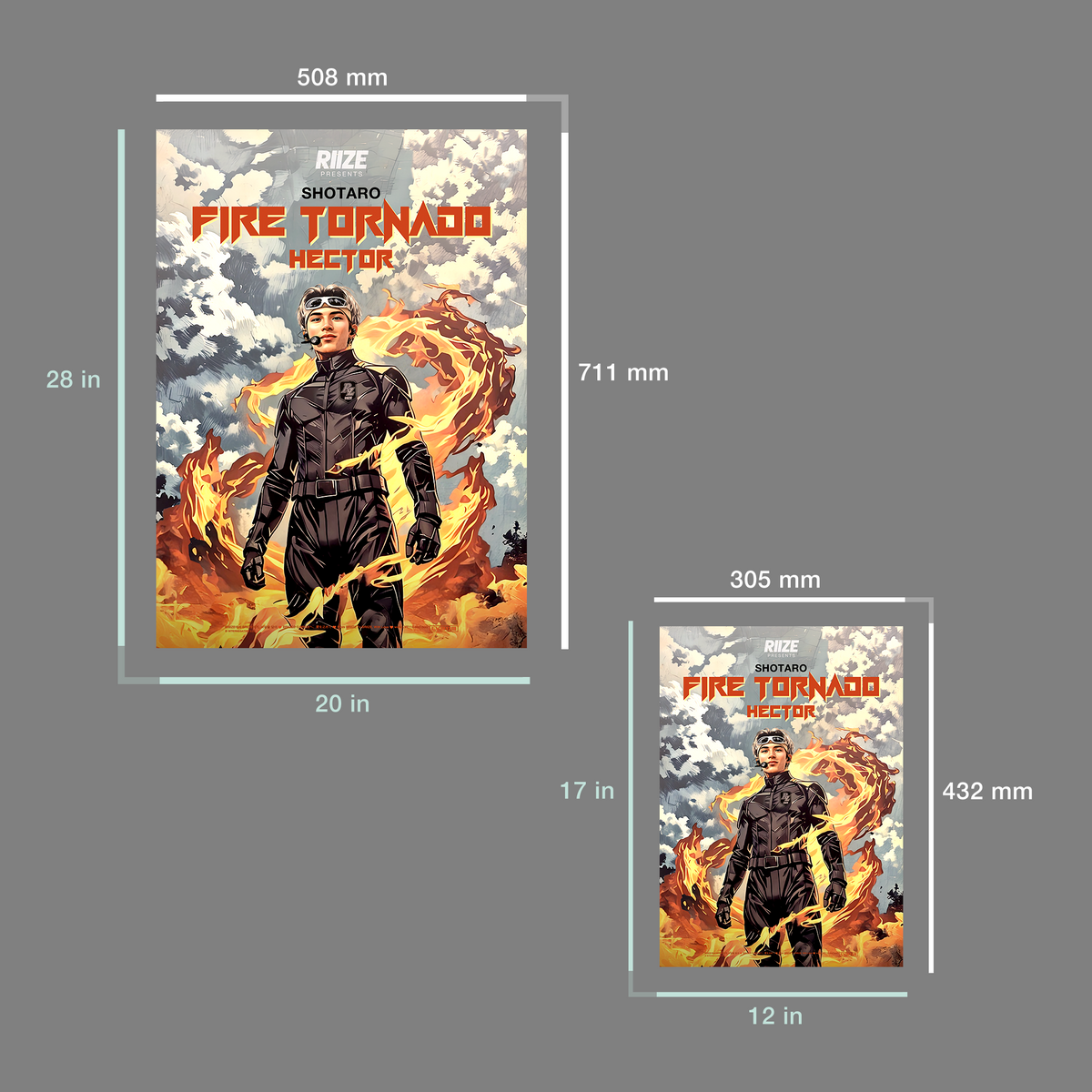 RIIZE “Fire Tornado Hector” Poster (SHOTARO)